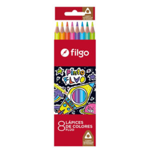 Lapices C Filgo Fluo X 8 PN401-E8