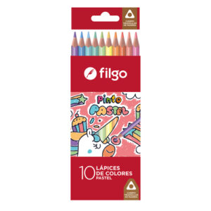 Lapices C Filgo Pastel X 10 PN401-E10-Pas