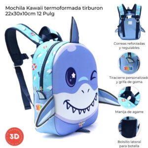 Mochila Skora 12" Termoformada personajes