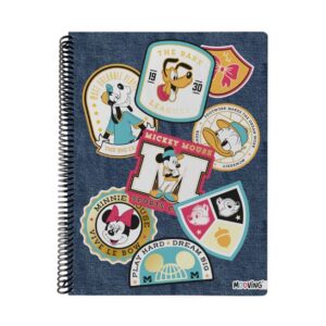 Cuaderno universitario Mooving mickey X80 hojas rayado