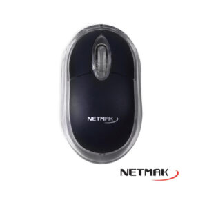 Mouse Netmak Luminoso Negro MO1