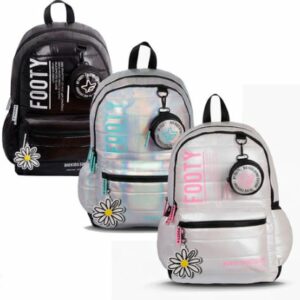 Mochila Footy 18" E Margarita Negro F6033