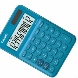 Calculadora Casio Escritorio 12Digitos MS-20UC-BU. Azul