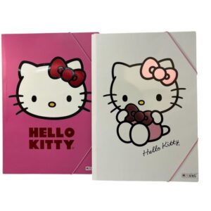 Carpeta 3 Solapas Con Elastico Mooving Hello Kitty