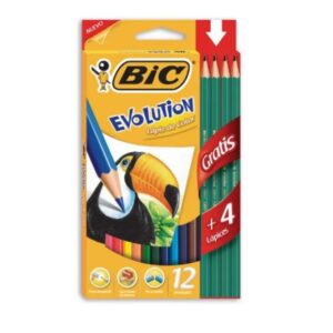 Lapices de colores Bic x12+4 Lapices HB