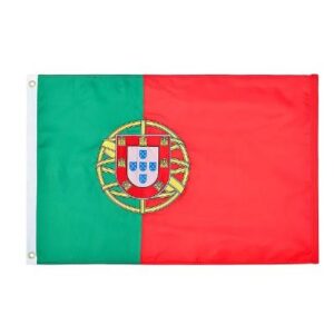 Bandera Portugal Con Escudo 090x150