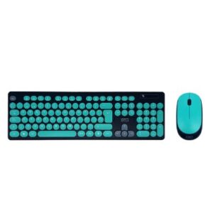 Teclado Con Mouse Inalambrico GTC Soft Duo Verde