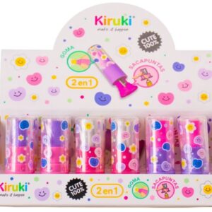 Goma + Sacapuntas Kiruki Labial Cute