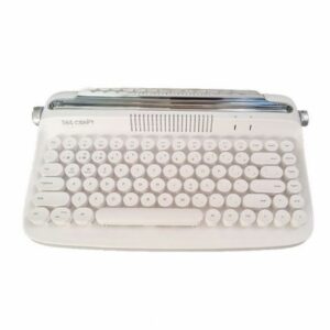 Teclado inalambrico Ibi Craft Vintage Blanco