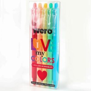 Set lapiceras de colores Borrables I love my colors