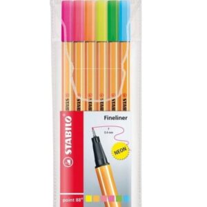 Micro Fibra Stabilo Neon X6