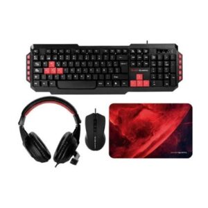 Teclado Gamer USB+ Pad Mouse+Auriculares