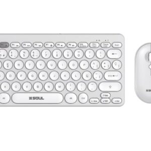 Teclado Con Mouse Inalambrico Soul Office CW200 Blanco