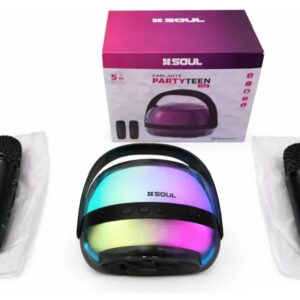 Parlante Soul Party Teen con 2 Microfonos Negro