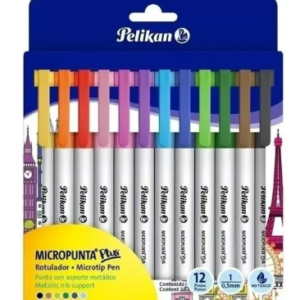 MicroFibra Pelikan Micropunta Surtido x12