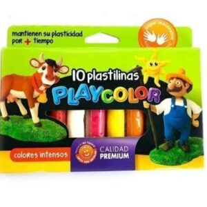 Plastilina Playcolor X10 colores Surtidas