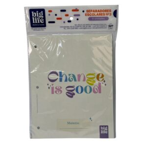 Separador Big Life N3 Pastel L6N3DIVPAS