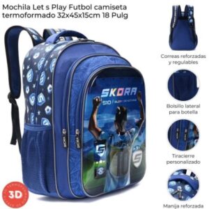 Mochila Skora Lets Play Camiseta de Futbol Argentina